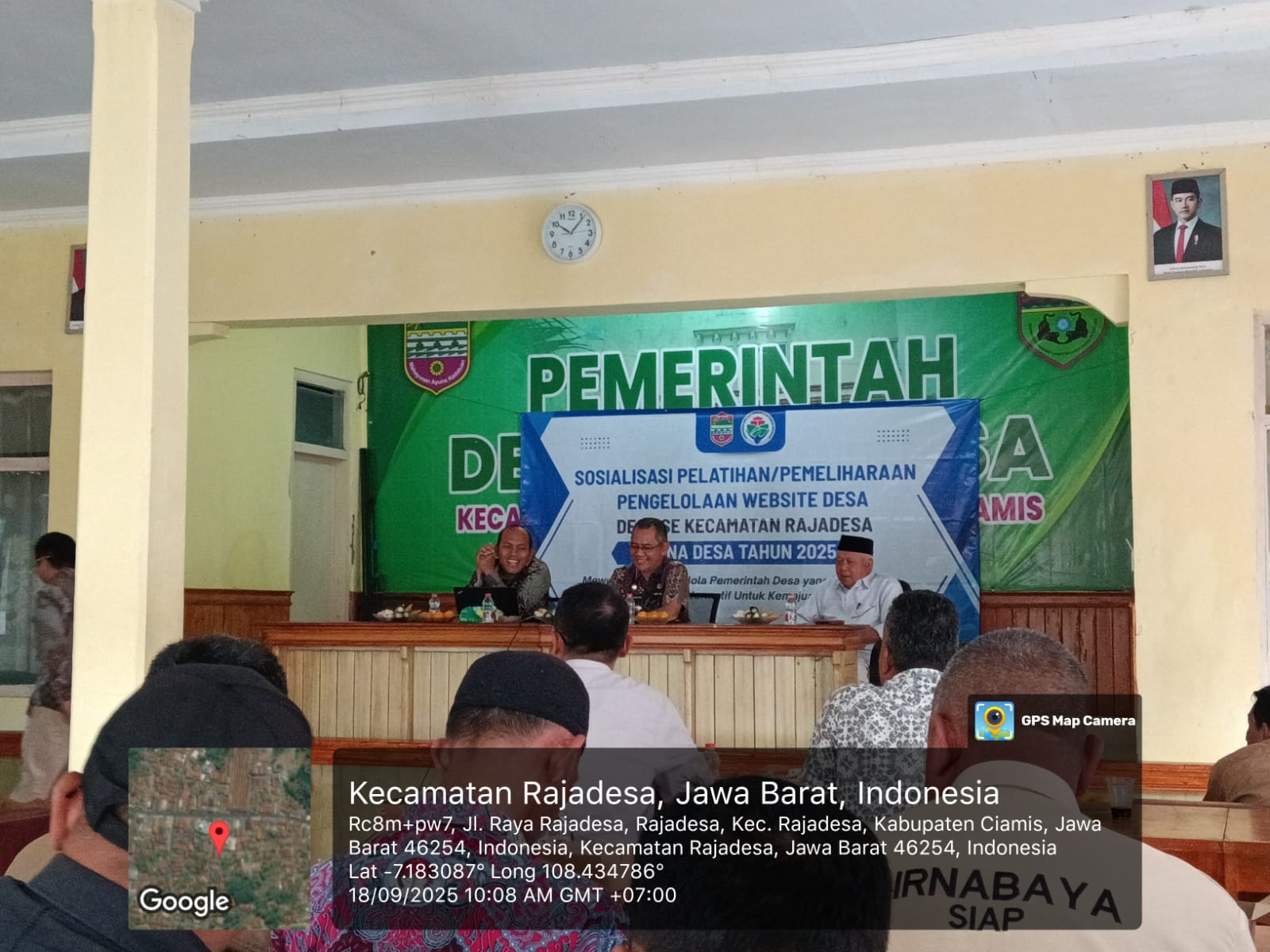 Pelatihan Sosialisasi Website Desa